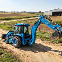 Wheel Loader Backhoe Excavator Multifungsi dengan Sistem Hidrolik yang Kuat untuk Proyek Konstruksi Global