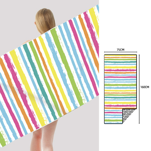 Vente en gros Serviette de plage en microfibre, serviettes de plage imprimées personnalisées recyclées à séchage rapide 30*60 pouces/ - Product Image 3