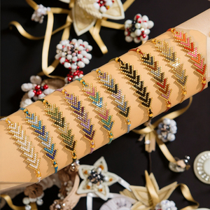 AHAYA Original grenz überschreitende heiß verkaufte vergoldete böhmische Perlen Miyuki antike Reis perlen hand gewebt verstellbar - Product Image 1