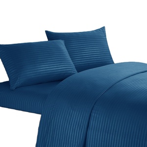 Set di <span class=keywords><strong>Lenzuola</strong></span> di Lusso in Microfibra Egiziana, Design Moderno a Righe <span class=keywords><strong>Nere</strong></span>, Morbido Lino di Lusso, Misura King Size, Pieghevoli per Ospedale - Product Image 2