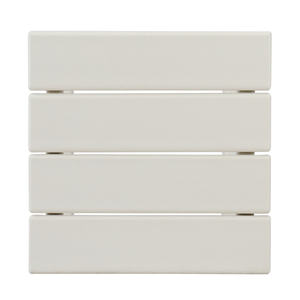 Table d'appoint carrée blanche en Hdpe, 36x36x47cm, meubles d'extérieur résistants aux intempéries, pour cuisine, salon, design minimaliste - Product Image 4