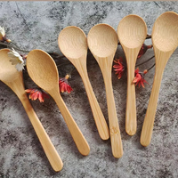 Cuillère en bambou de 12 cm et 13 cm pour matcha, sel, sucre, épices, thé, petite cuillère à glace, miel, poudre