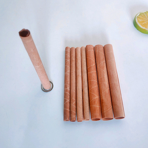 Mèche à double grille en métal à base ronde 04 d'épaisseur tube creux mèche à bougie en <span class=keywords><strong>bois</strong></span> avec support d'appoint crépitant - Product Image 2