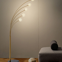 Lampadaire de luxe léger style Planète, Lampe de pêche, pour salon près du canapé, ou lampe sur pied postmoderne pour chambre à coucher à la tête du lit