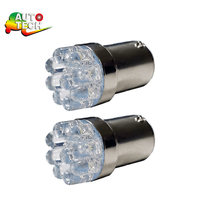 Ampoule de clignotant LED 1156 1157 de haute qualité, double couleur, 9 LED-5730SMD, feu arrière Canbus pour pièces automobiles
