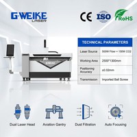 Machine de découpe laser Gweike 1500W 3000W à double usage pour couper du métal et des matériaux non métalliques bois plexiglas