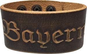 Bracelets manchette mode en cuir marron pour <span class=keywords><strong>homme</strong></span> Bavière Autriche O'zapft Is Weidmann's Heil <span class=keywords><strong>Pompier</strong></span> Dieu Honneur pour <span class=keywords><strong>Costume</strong></span> - Product Image 6