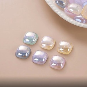 Nouveauté brillant 10-20mm multicolore arrondi carré résine Ranbow breloques pour bricolage pinces à cheveux coque de téléphone matériel - Product Image 3