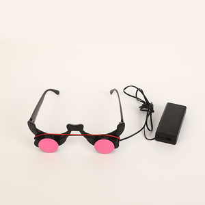 Gafas de Payaso con Ojos Rojos LED, Material ABS Resistente, Caja de Batería de Dos Secciones, para Disfraces de Halloween y Fiestas - Product Image 2