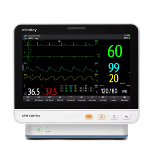 Monitor Multiparamétrico Veterinario Mindray ePM12M, Monitor de Pacientes para UCI Animal con ECG, SpO2, NIBP, EtCO2 - Product Image 1
