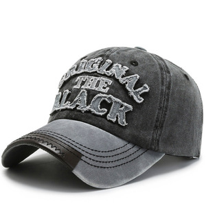 Unisex Baseball Cap Gray Cotton Canvas Sun Protection Hat For Outdoor Travel And Students - Product Image 1