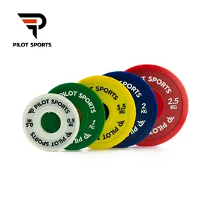 Pilot Sports PU Weightlifting Change Plate Fractional Change Bumper Plates Urethane Weight Plate Fitness Power Lifting Training