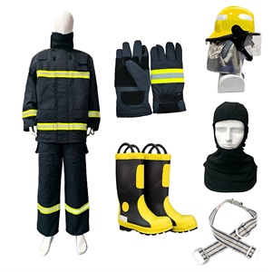 Tuta Antincendio in Aramid Nomex per Vigili del <span class=keywords><strong>Fuoco</strong></span>, Conforme EN 469, Guscio in Twill a 4 Strati, Fornitura Diretta dalla Fabbrica - Product Image 3