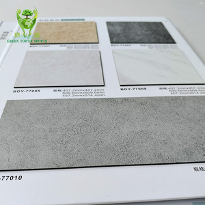 Dalles de <span class=keywords><strong>sol</strong></span> LVT antidérapantes de couleur unie, revêtement de <span class=keywords><strong>sol</strong></span> <span class=keywords><strong>vinyle</strong></span> imperméable à coller pour la rénovation résidentielle et de bureaux - Product Image 1