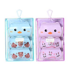 LMLTOP Cartoon Hair Curler Set 3-Pack Heatless Plastic Resin Boxed For Airy Bangs - Product Image 1