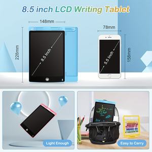 Tavoletta da disegno LCD per bambini 20 pezzi di tavoletta grafica lavagna magica senza carta con stilo e supporto per la scrittura Lcd tavolette grafiche 8.5 pollici - Product Image 5