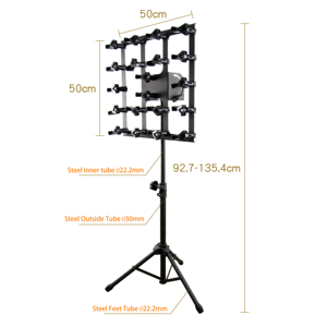 Support multi-microphones pliable AB-1 pour un rangement facile et une réglage de l'angle - Product Image 2
