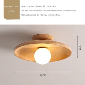 Lámpara de techo con forma de calabaza creativa de madera con iluminación cálida de diseño de estilo moderno para sala de estar - Product Image 2