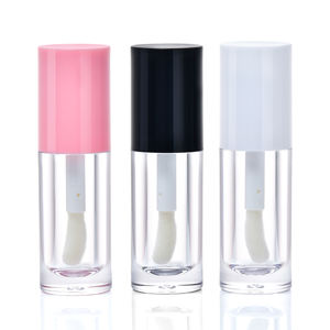 <span class=keywords><strong>Rose</strong></span> 6ml 0.2oz Rond Cosmétique Emballage Conteneurs Bouchon À Vis Vide Brillant À Lèvres Tubes avec Big Doe <span class=keywords><strong>Pied</strong></span> Wand - Product Image 1