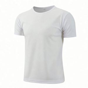 T-shirt personnalisé pour enfants à séchage rapide, col rond, tee-shirt de sport d'été, t-shirt promotionnel vierge pour logo - Product Image 2