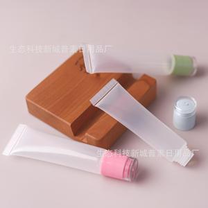 Transparent Lip Gloss Tube 10ml 15ml Soft <b>Squeeze</b> <b>Bottle</b> With Inner Plug And Outer Cap For Cosmetic Use - Product Image 3
