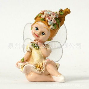 Fairy <b>Doll</b> Figurines QH-21544 Painted Indoor Outdoor Garden Ornaments - Product Image 3