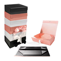 Boîtes à perruque en satin avec logo personnalisé Emballage cosmétique de luxe pour extensions de cheveux Boîtes de rangement personnalisées doublées de satin de soie