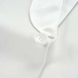 Completo da <span class=keywords><strong>Sposo</strong></span> Bianco di Alta Qualità, Set 3 Pezzi: Blazer Monopetto con Risvolto a Scialle, <span class=keywords><strong>Gilet</strong></span> e Pantaloni per Matrimonio - Product Image 2