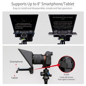 FEELWORLD <span class=keywords><strong>TP2A</strong></span> Téléprompteur Bluetooth Sans Fil pour Téléphones et Tablettes Android iOS Prise en Charge de la Prise de Vue Grand Angle Service OEM - Product Image 3