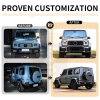 Mise à niveau vers BraB800 Style PP Material Bodykit pour Mercedes Benz G W465 G350 G500 G63 2025 Kits de carrosserie larges Spoiler arrière de pare-chocs de voiture