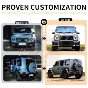 Actualizar a BraB800 estilo PP Material Bodykit para <span class=keywords><strong>Mercedes</strong></span> Benz G W465 G350 G500 <span class=keywords><strong>G63</strong></span> 2025 Kits de cuerpo ancho parachoques de coche alerón trasero - Product Image 2