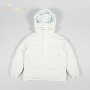 Chaqueta de Plumón de Ganso Blanco al por Mayor, Chaqueta Acolchada de Lujo para Hombre con Capucha Desmontable - Product Image 1