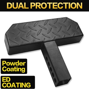 Rear Boarding Short <b>Step</b> For Pickup Truck And Van Iron Auxiliary Entry <b>Step</b> With Diamond Plate Surface - Product Image 2