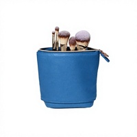 Sac de maquillage de voyage tendance, sac cosmétique personnalisable, organiseur de maquillage portable pour pinceaux de maquillage