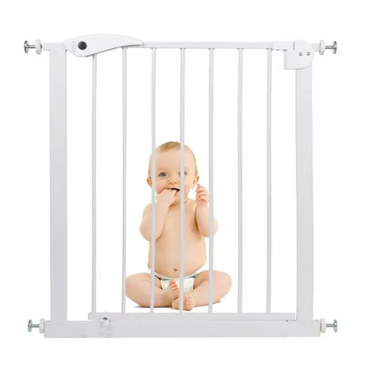 Barandilla de seguridad para escaleras de bebé, valla de partición para mascotas, sin perforación, barrera de seguridad para bebés