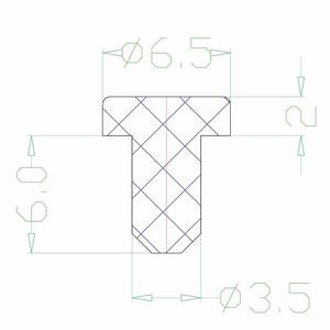 Đồ Nội Thất <span class=keywords><strong>Silicone</strong></span> Cao Su Chân Pad Mat Con Dấu Cắm Cắm Lá Chắn Chống Bụi 3.1 3.175 3.2 3.3 3.5 1/8 "Mm 3.175Mm 3.2Mm Không Khí Lỗ - Product Image 5