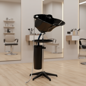 Lavabo portátil para salón con cabezal de ducha ajustable, tazón para champú y manguera de drenaje para silla de peluquería, modelo D0100X3GMD2 - Product Image 2
