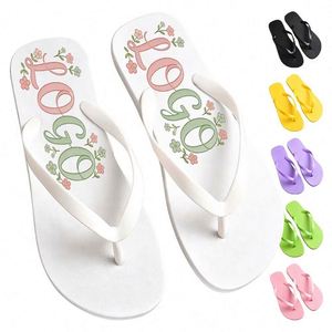 Chanclas de PVC Promocionales Ecológicas con Logotipo Personalizado, Impermeables, para Mujer, con Suela Texturizada, para Playa, Uso Diario de Verano - Product Image 1