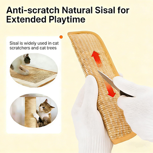 Tapis à gratter pour chat en sisal écologique Yun, coussin moderne pour animaux de compagnie, jouet à mâcher couleur menthe pour chats et chiens – Grande Vente - Product Image 2