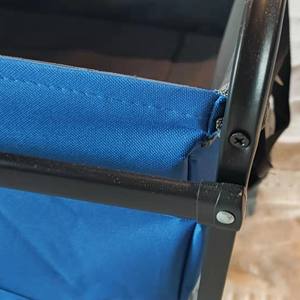 Blu OEM strumenti personalizzati ruote Design maniglia piattaforma freno camion la migliore vendita pesante Trolley magazzino carrello Cargo nuovo - Product Image 5