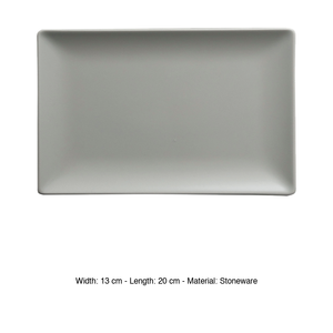 Plat de service Boston / Tokyo Sand 20 × 13 cm rectangulaire en grès M1934 - Product Image 3