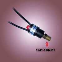 Interrupteur de contrôle de pression à réinitialisation manuelle pour climatiseur, modèle 212, 250VAC, 6A, contacts SPDT, pression maximale 1600 PSI, protection IP65