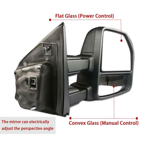 Espejos Laterales Telescópicos Negros para F150 2015-2018, 8 Pines, Eléctricos, con Calefacción, Intermitentes, Nueva Alta Calidad, 1 Año de Garantía - Product Image 3