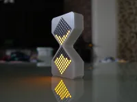 Reloj de Arena Digital Electrónico Cibernético, Estilo Cibernético, con Sentido Tecnológico, Reloj de Arena Luminoso, Regalo de Cumpleaños, Juguetes DIY, Juego para Niños