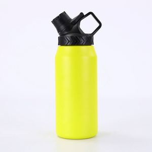 Thermos à eau en acier inoxydable 304, 750 ml, 950 ml, grande capacité, tasse de voyage isotherme avec couvercle et poignée - Product Image 4