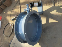 Vanne à lame d'air électrique à haute température Turbine pneumatique en acier inoxydable régulant la poussière de Ventilation manuelle papillon