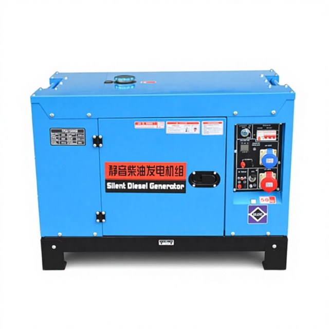 Households Silent Type Diesel Generator Set 5kW 10kW 12KW Strong Output Backup Power Electric Start Portable Diesel Generators