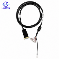 Kabel Harness LVDS Rakitan Kabel Mo-lex 6 Pin Ganda dari Kabel I-P-EX 20454 40 Pin Khusus untuk Layar Industri Visi Mesin