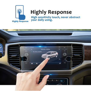Nouveaux accessoires d'écran de voiture pour VW Tiguan T-ROC <span class=keywords><strong>Troc</strong></span> <span class=keywords><strong>Golf</strong></span> Navigation 8 pouces GPS voiture verre trempé Film de protection d'écran - Product Image 5