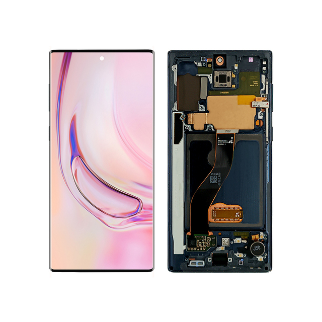 High Quality Note 10 Incell LCD Display Touch Screen for Samsung Note 10 Phone Screen Replacement Accessories with Frame